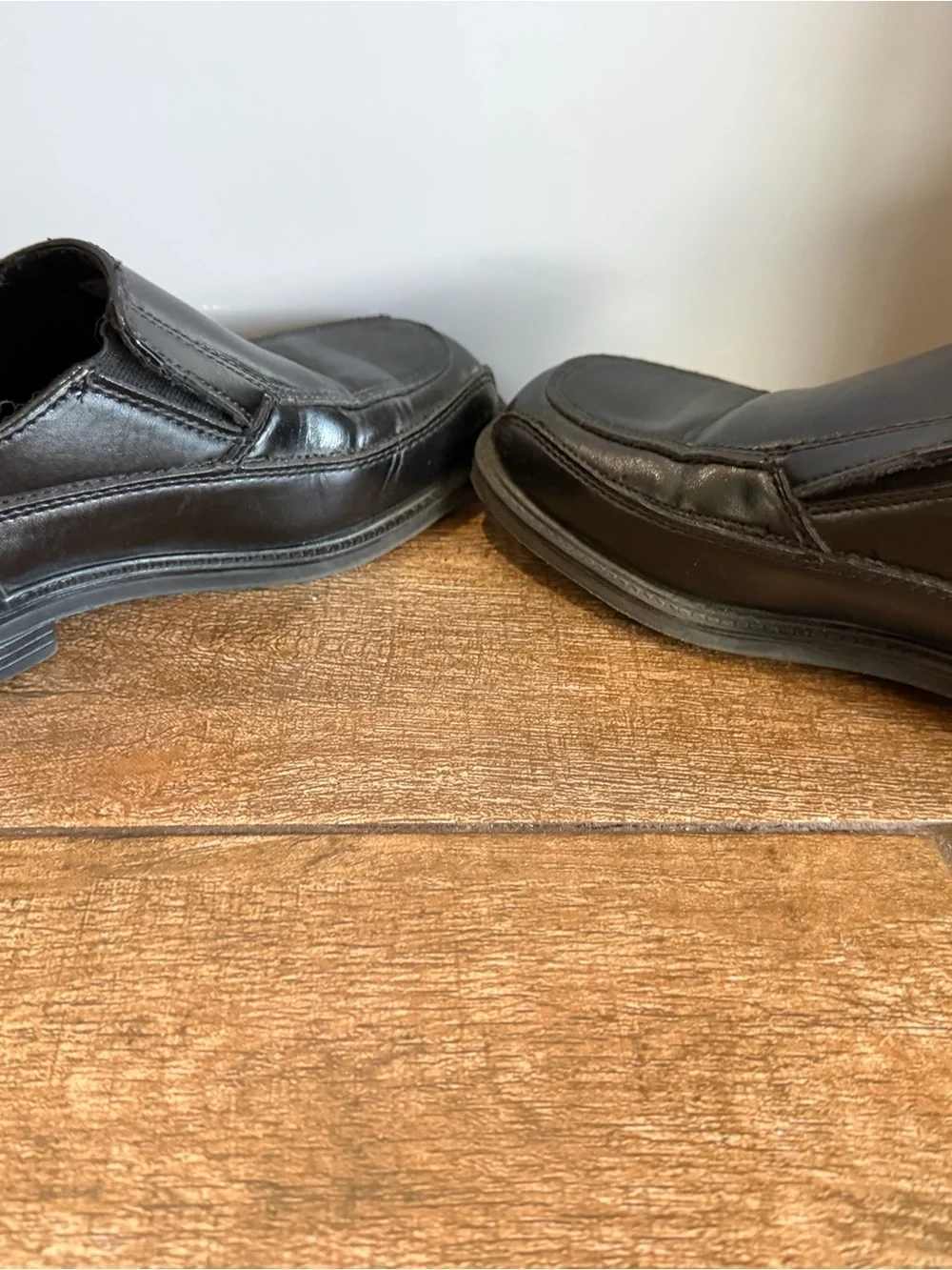 wonder nation size 2 Black Slip-On Dress Shoes for Kids